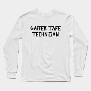 Gaffer tape technician Black Tape Long Sleeve T-Shirt